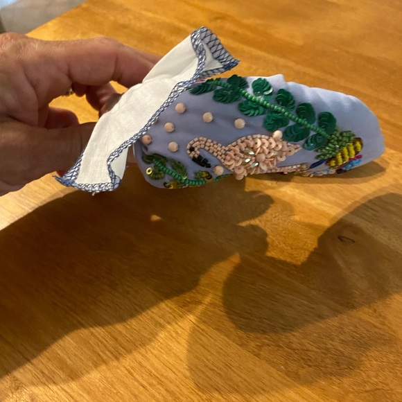 Embellished quilted multi tie headband NEW - Picture 2 of 4